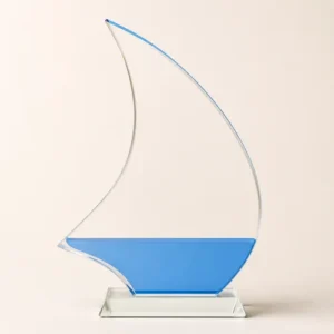 Kỷ niệm chương pha lê thủy tinh THU cao tổng 16cm 18cm 20cm 22cm — ảnh thành phẩm SAIGONPR đã giao