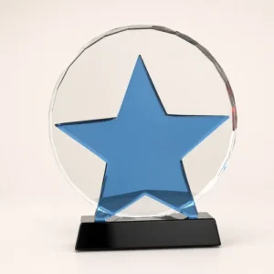 Kỷ niệm chương pha lê thủy tinh TS2 cao tổng 16cm 18cm 20cm — ảnh thành phẩm SAIGONPR đã giao